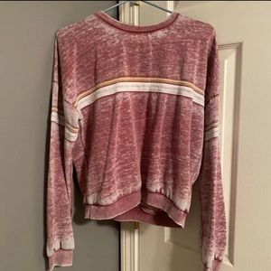 Pink Rose Crew Neck Tee